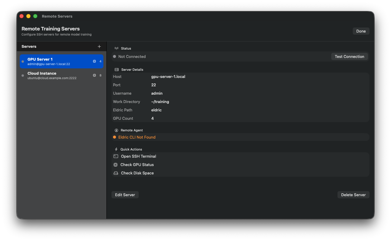 Remote Training Servers 1